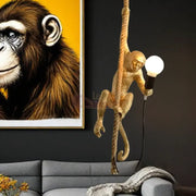 Pendul 1xE27 Monkey Gold AURIE Lighting Fixtures