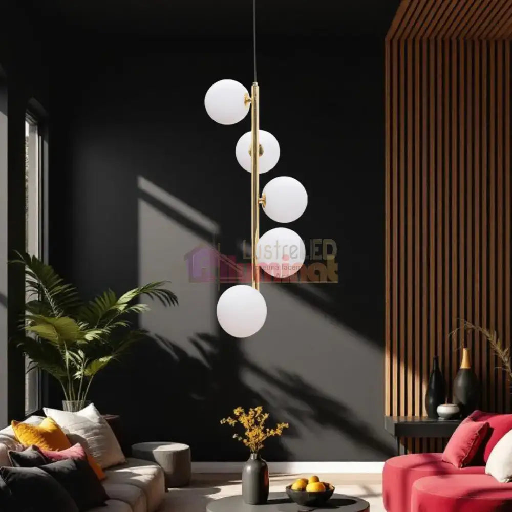 Pendul Abajur ALI Gold Premium lustreled.ro