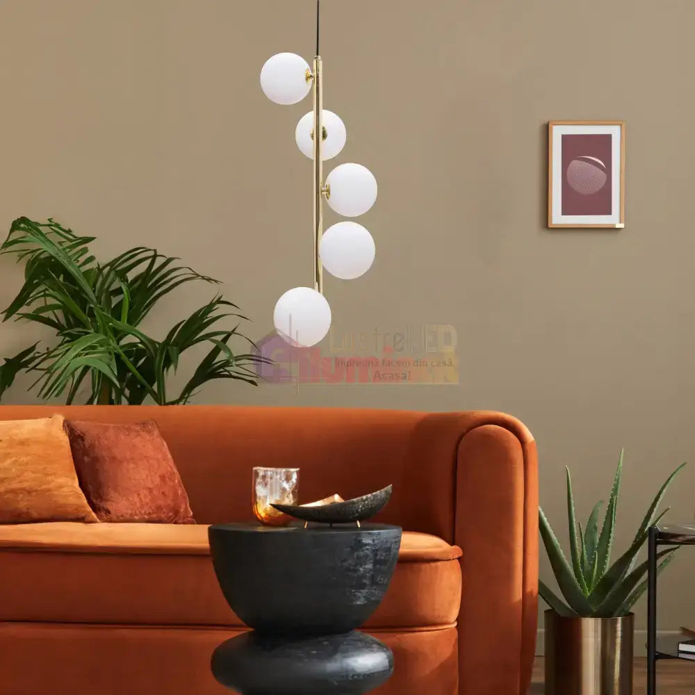Pendul Abajur ALI Gold Premium lustreled.ro