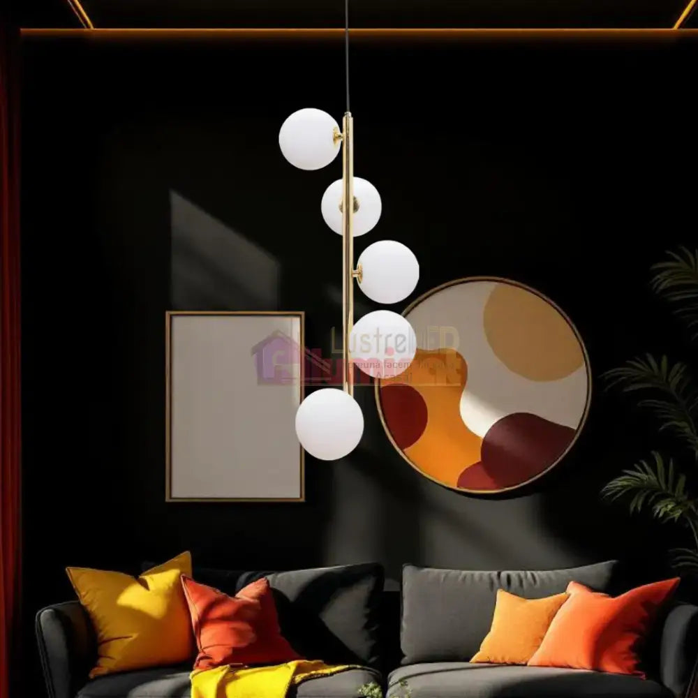 Pendul Abajur ALI Gold Premium lustreled.ro