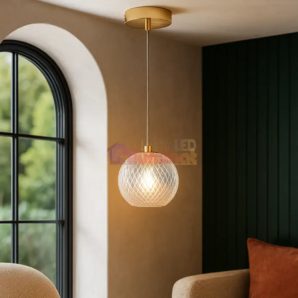 Pendul Abajur 1xG9 Gold lustreled.ro