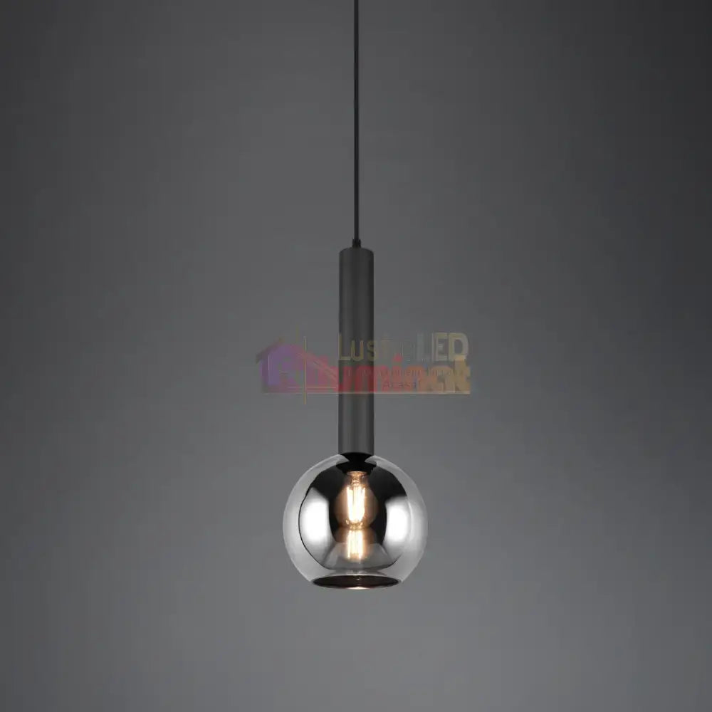 Pendul Abajur fumuriu CLAYTON lustreled.ro