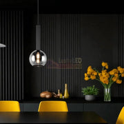 Pendul 1x E27 CLAYTON 28W NEAGRA / LUXURY Lighting Fixtures