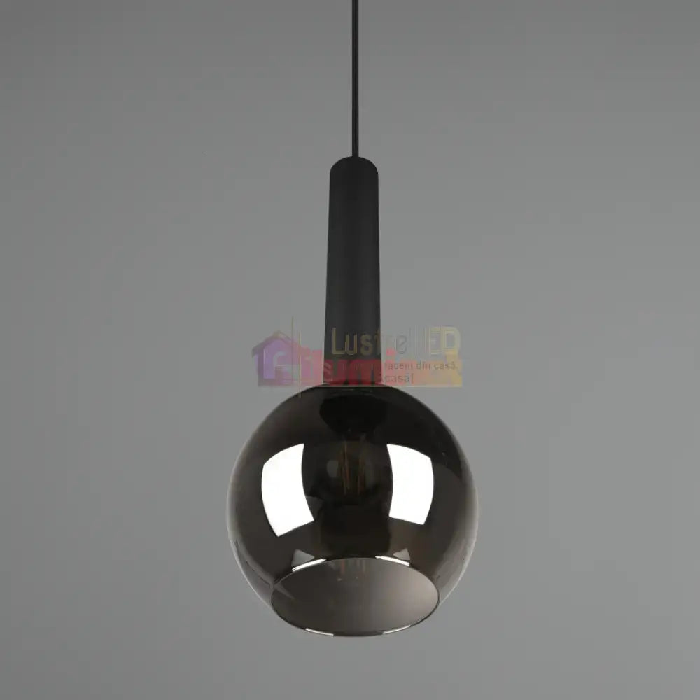 Pendul Abajur fumuriu CLAYTON lustreled.ro