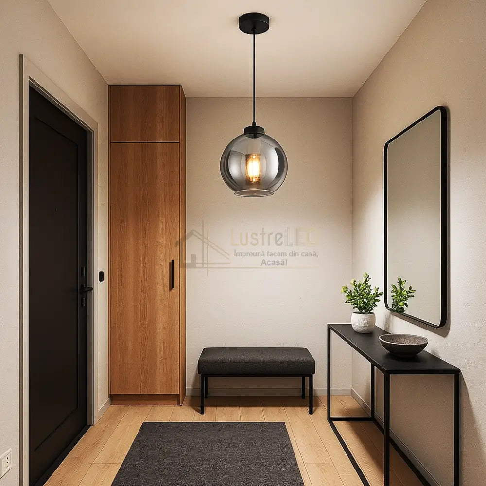 Pendul Abajur Fumuriu FIORE NEAGRA / LUXURY Lighting Fixtures