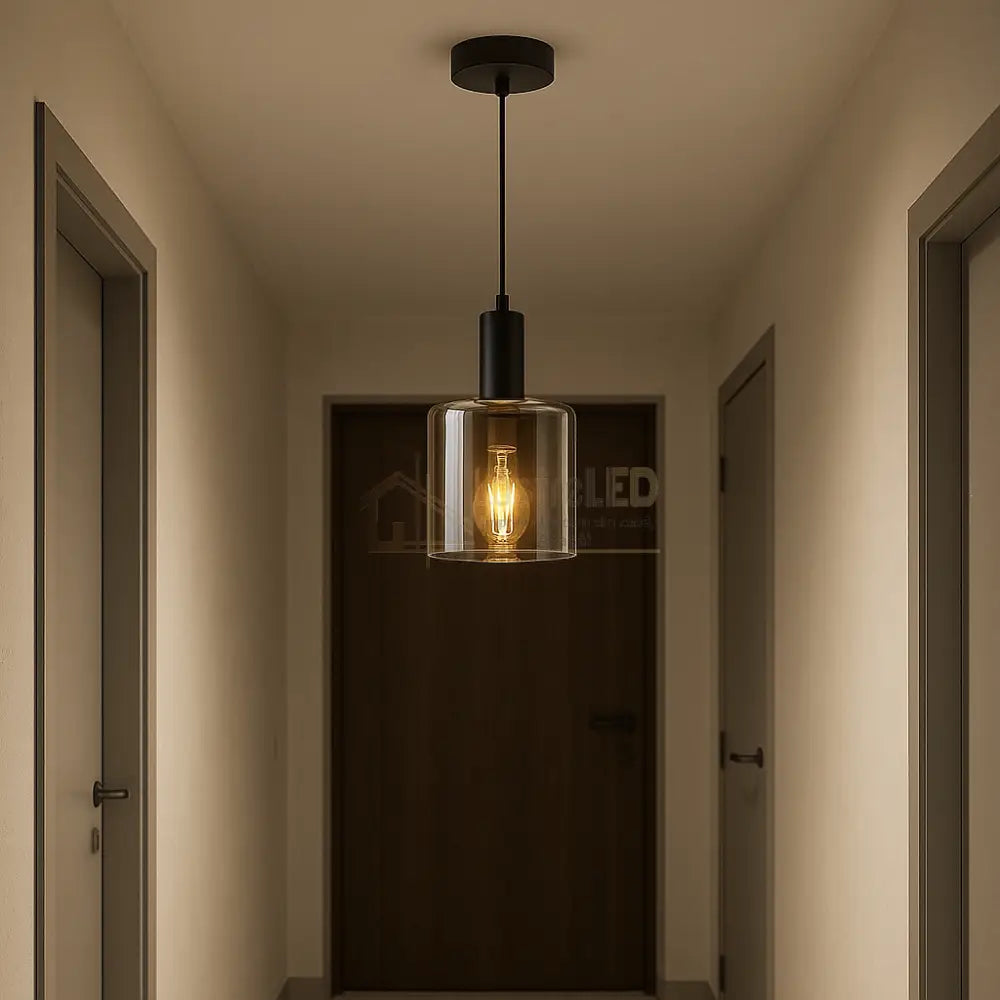 Pendul Abajur Fumuriu Savio Black NEAGRA / LUXURY Lighting Fixtures