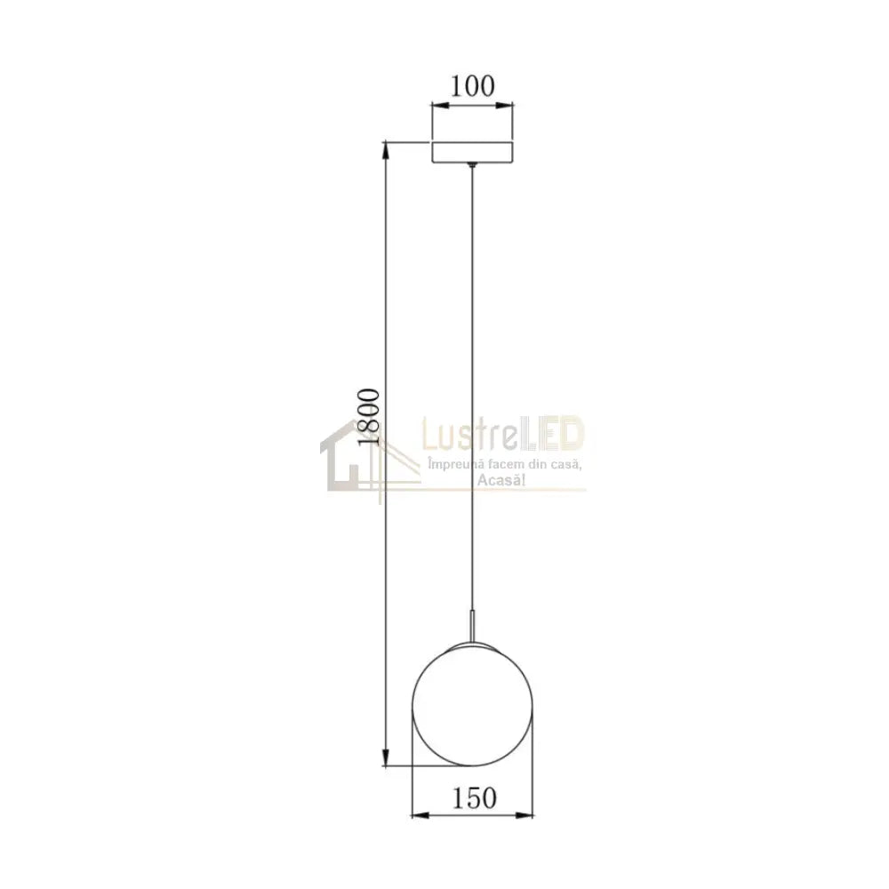 Pendul Abajur 1xG9 Chrome (Copy) lustreled.ro