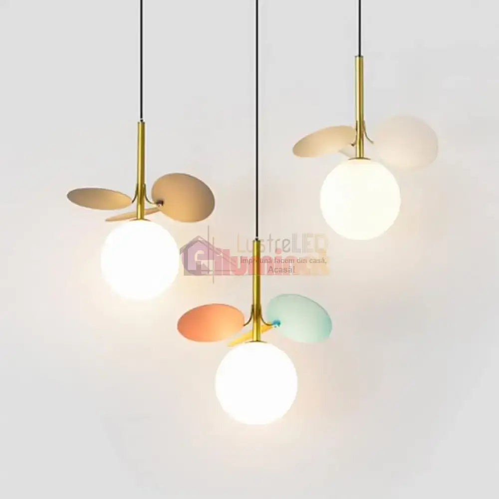 Pendul Abajur Mat 1xG9 Gri lustreled.ro