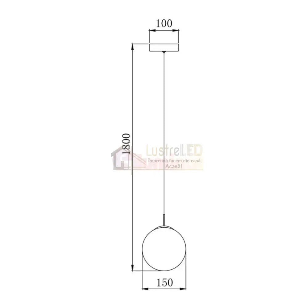 Pendul Abajur 1xG9 Chrome Chrome / SUSPENDATE
