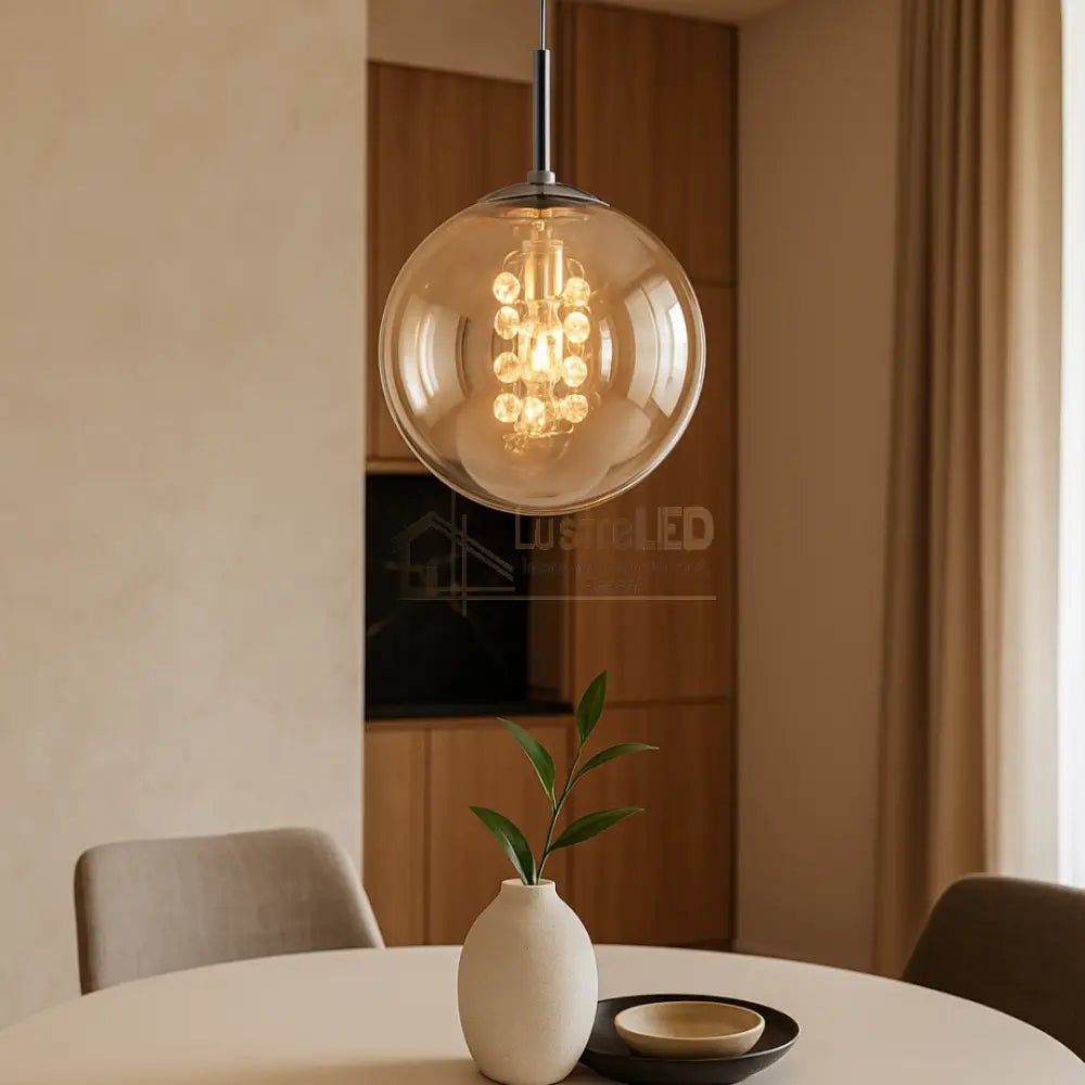 Pendul Abajur 1xG9 Chrome lustreled.ro