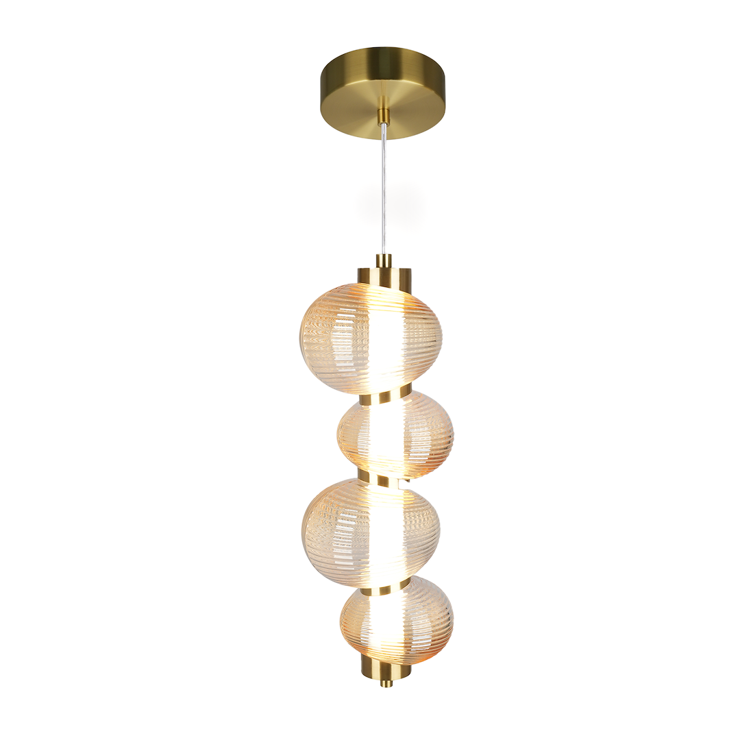 Pendul LED BOLLA Gold Premium Echivalent 200W
