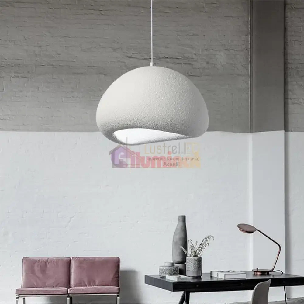 Pendul ALB ROTUND 30cm  GB7499B-B30 lustreled.ro
