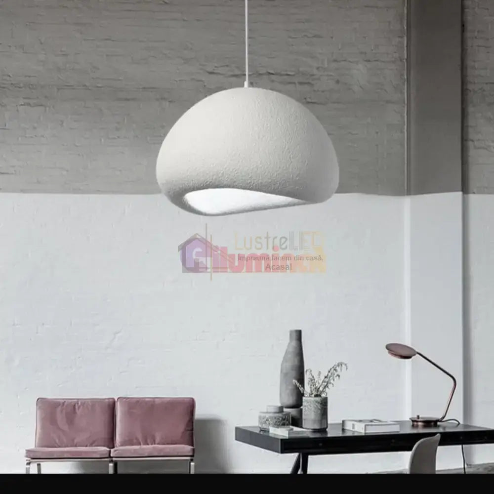 Pendul ALB ROTUND 50cm  GB7499B-B50 lustreled.ro