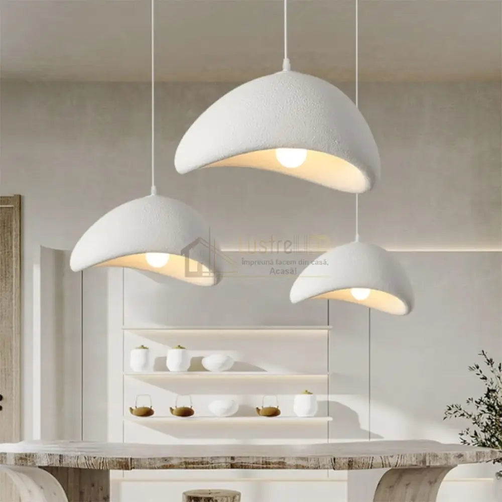 Pendul COLOSSUS Triunghi Alb 50cm ALBA / VINTAGE SI RETRO DESIGN Lighting Fixtures