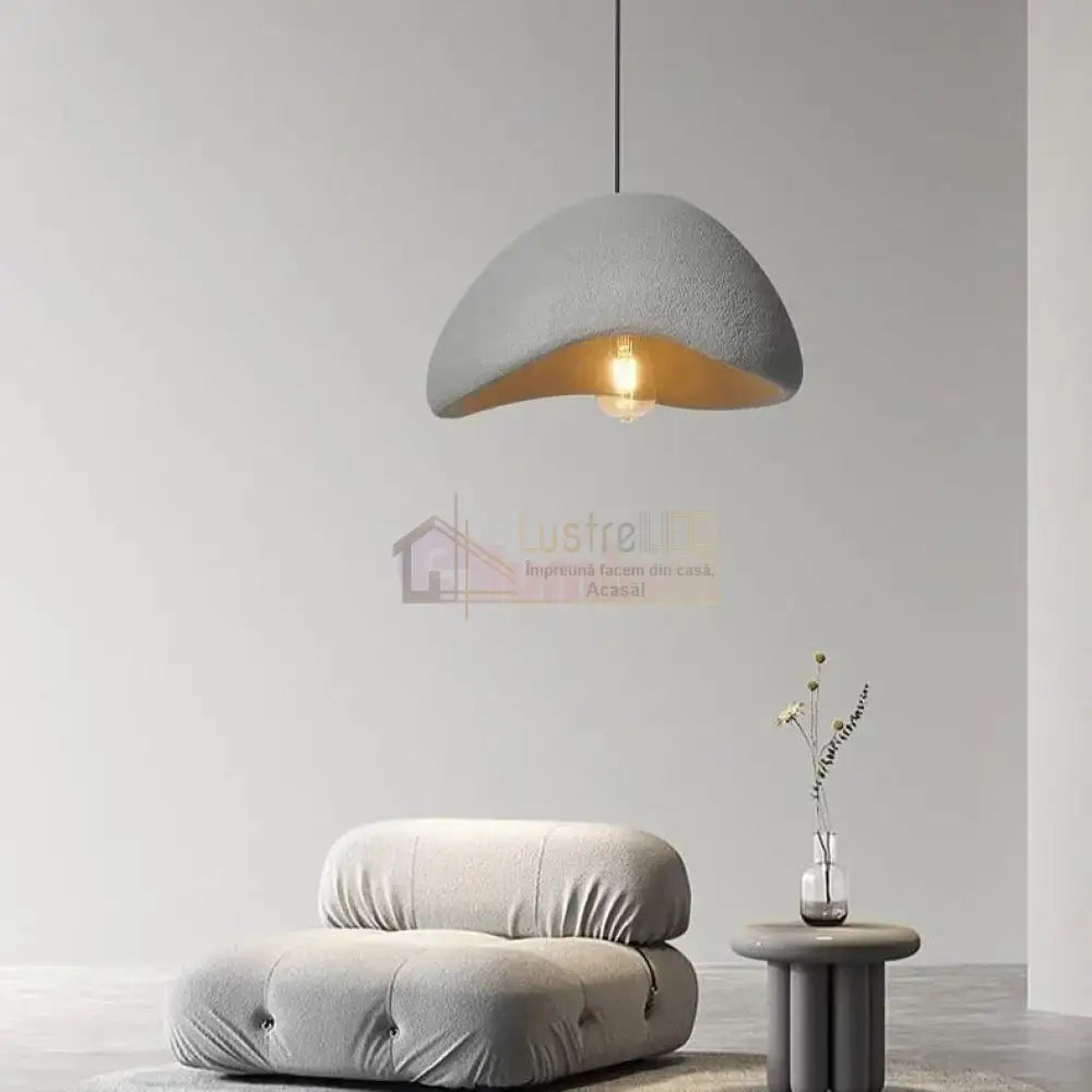 Pendul Gri Triunghi 50cm GB7499A-H50 GRI / VINTAGE SI RETRO DESIGN Lighting Fixtures
