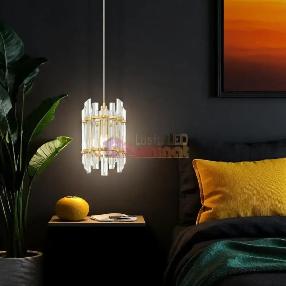 Pendul 1xE14 Gold Brillo lustreled.ro