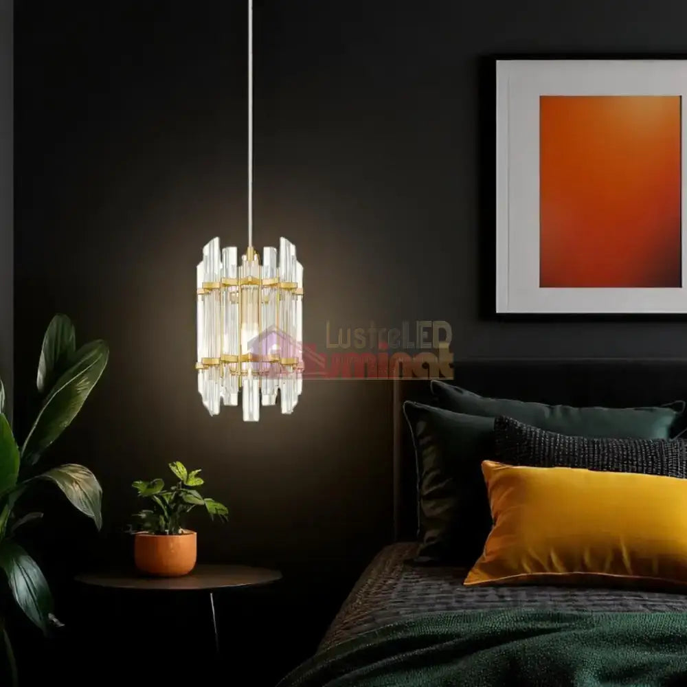 Pendul 1xE14 Gold Brillo lustreled.ro