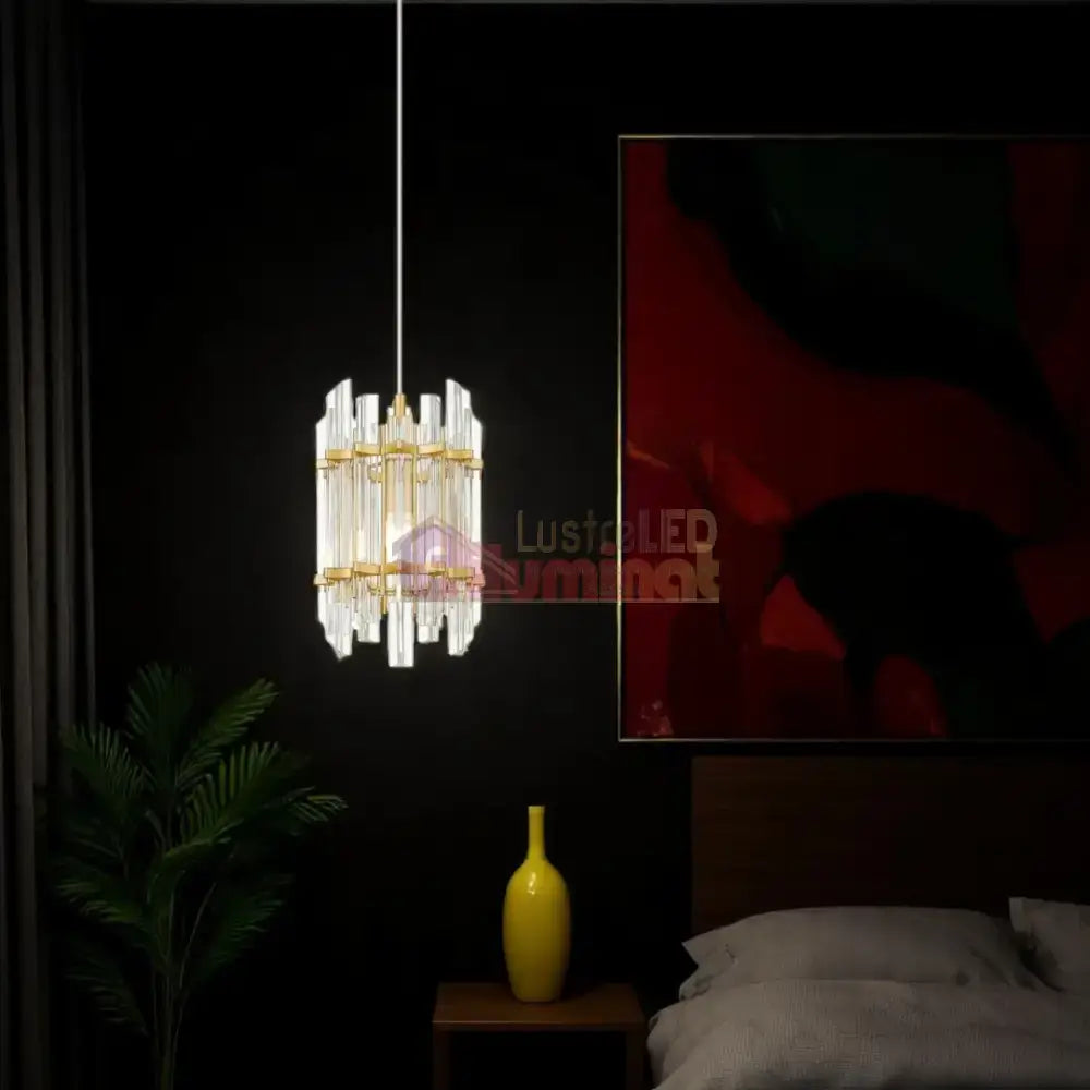 Pendul 1xE14 Gold Brillo lustreled.ro