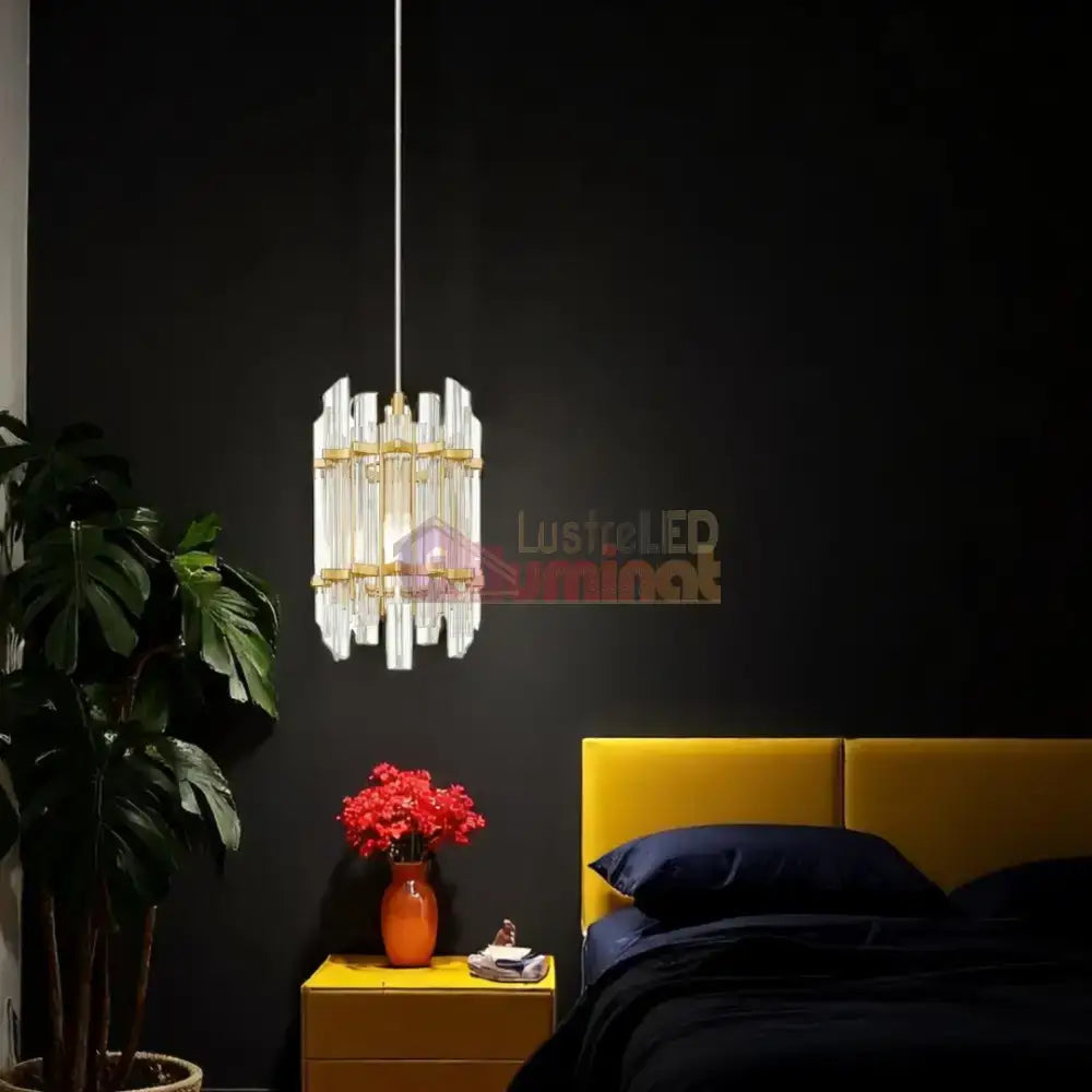 Pendul 1xE14 Gold Brillo lustreled.ro