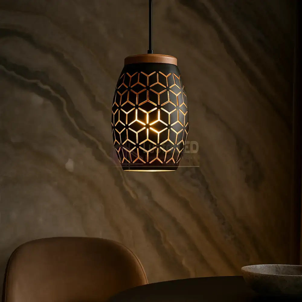 Pendul BIDAR 1x E27 Black NEAGRA / VINTAGE SI RETRO DESIGN Lighting Fixtures