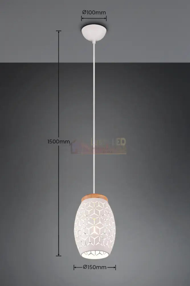 Pendul BIDAR 1xE27 Alb ALBA / VINTAGE SI RETRO DESIGN Lighting Fixtures