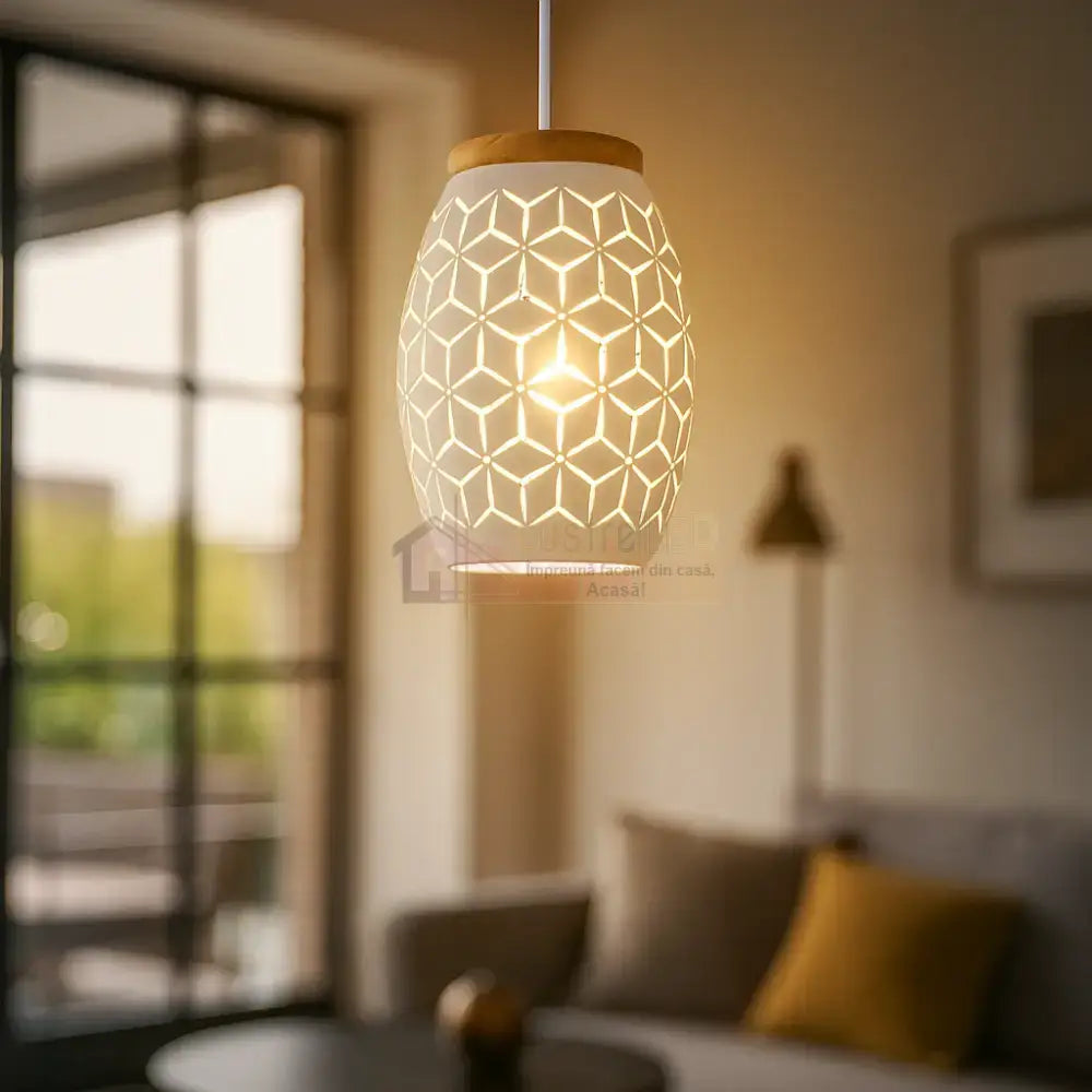 Pendul BIDAR 1xE27 Alb ALBA / VINTAGE SI RETRO DESIGN Lighting Fixtures