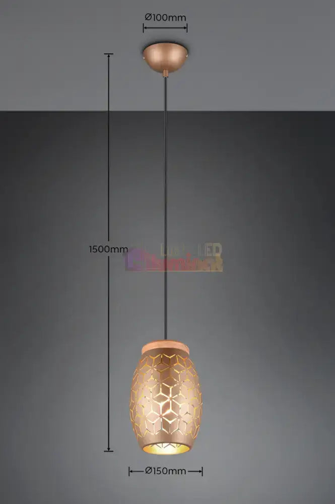 Pendul BIDAR 1xE27 Maro MARO / LUXURY Lighting Fixtures