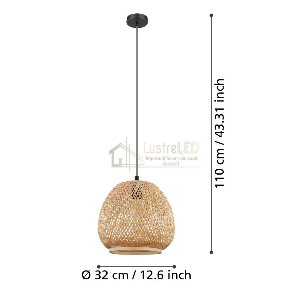 Pendul DEMBLEBY Wood 110CM LEMN / VINTAGE SI RETRO DESIGN Lighting Fixtures