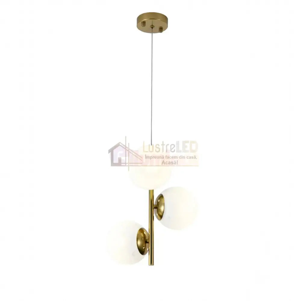 Pendul DIONIS Gold Abajur Mat 3xE27 Chandeliers