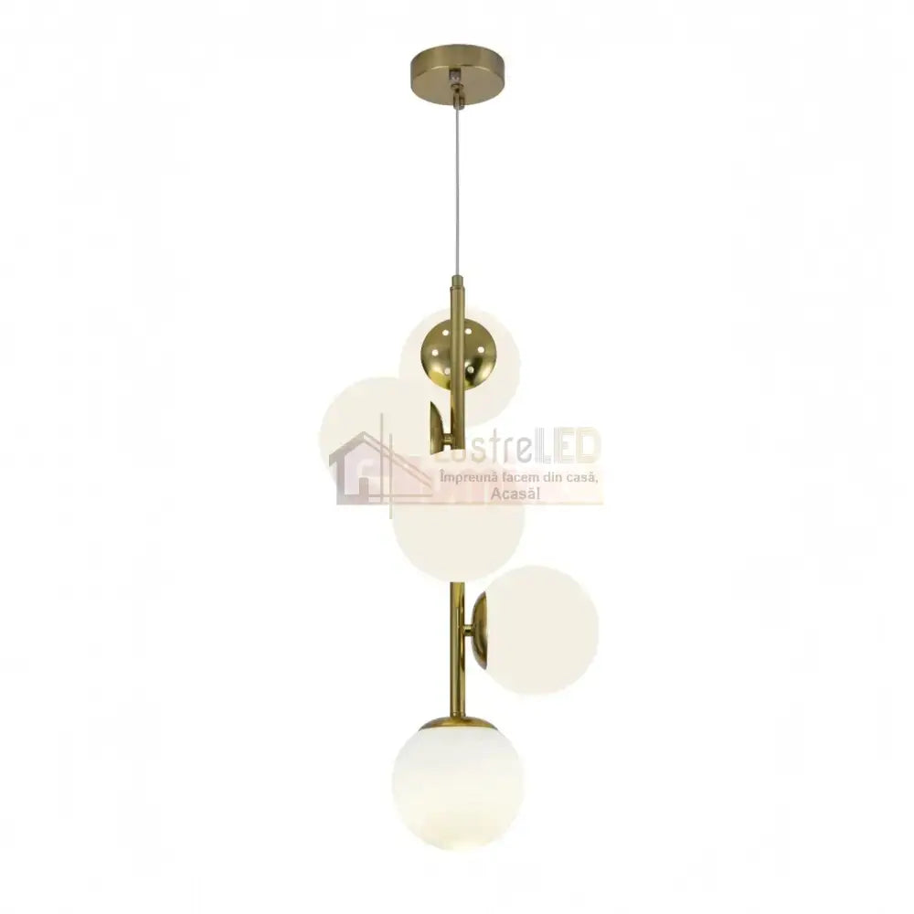 Pendul DIONIS Gold Abajur Mat 5xE27 Chandeliers