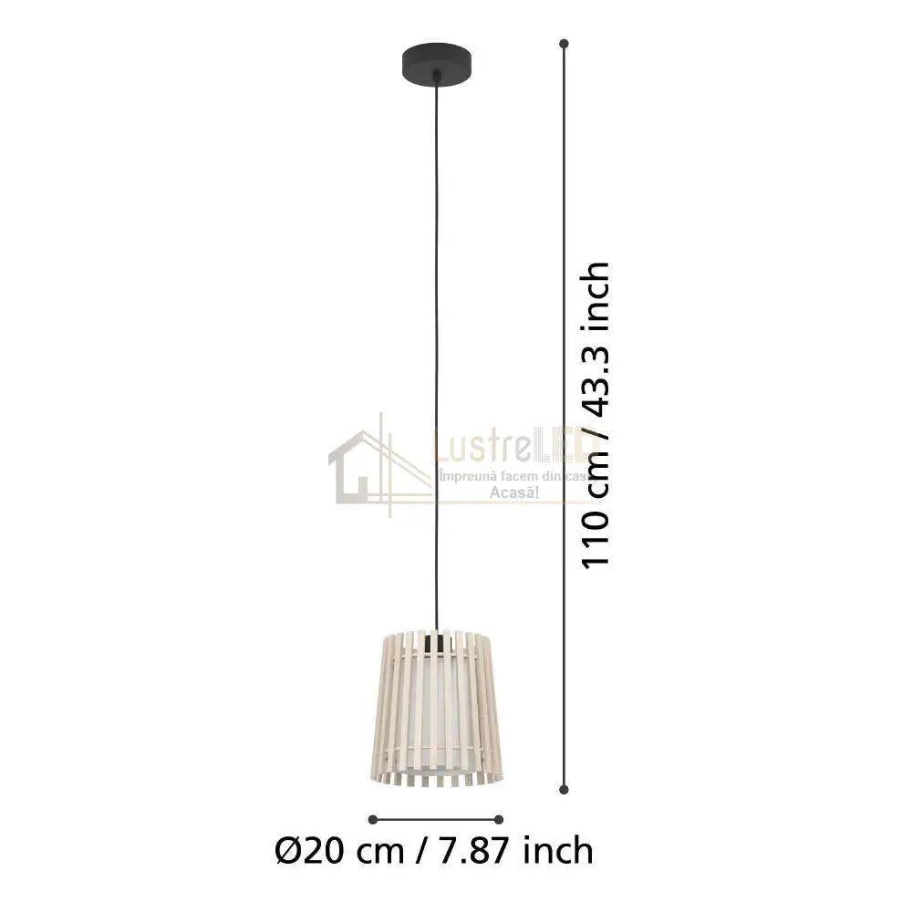 Pendul FATTORIA Nature 110CM LEMN / VINTAGE SI RETRO DESIGN Lighting Fixtures