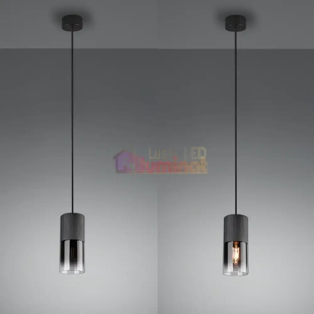 Pendul Fumuriu 1xE27 ROBIN lustreled.ro