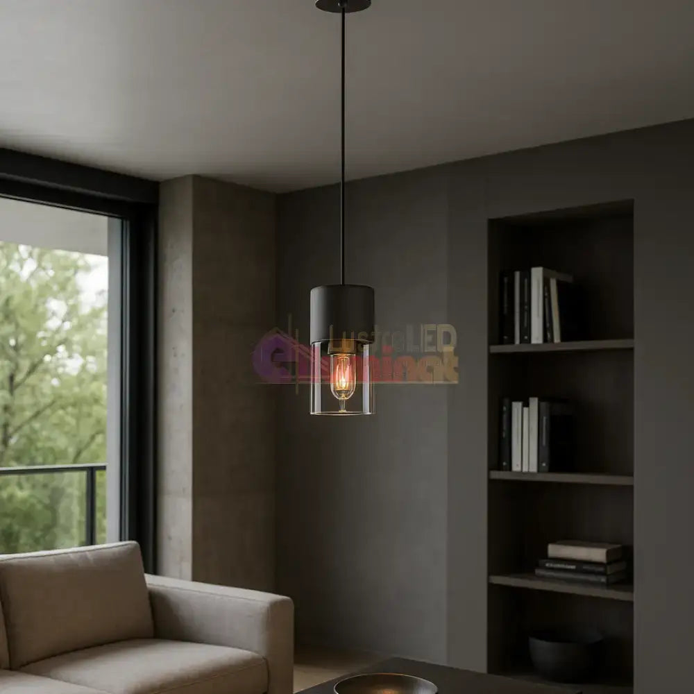 Pendul Fumuriu 1xE27 ROBIN lustreled.ro