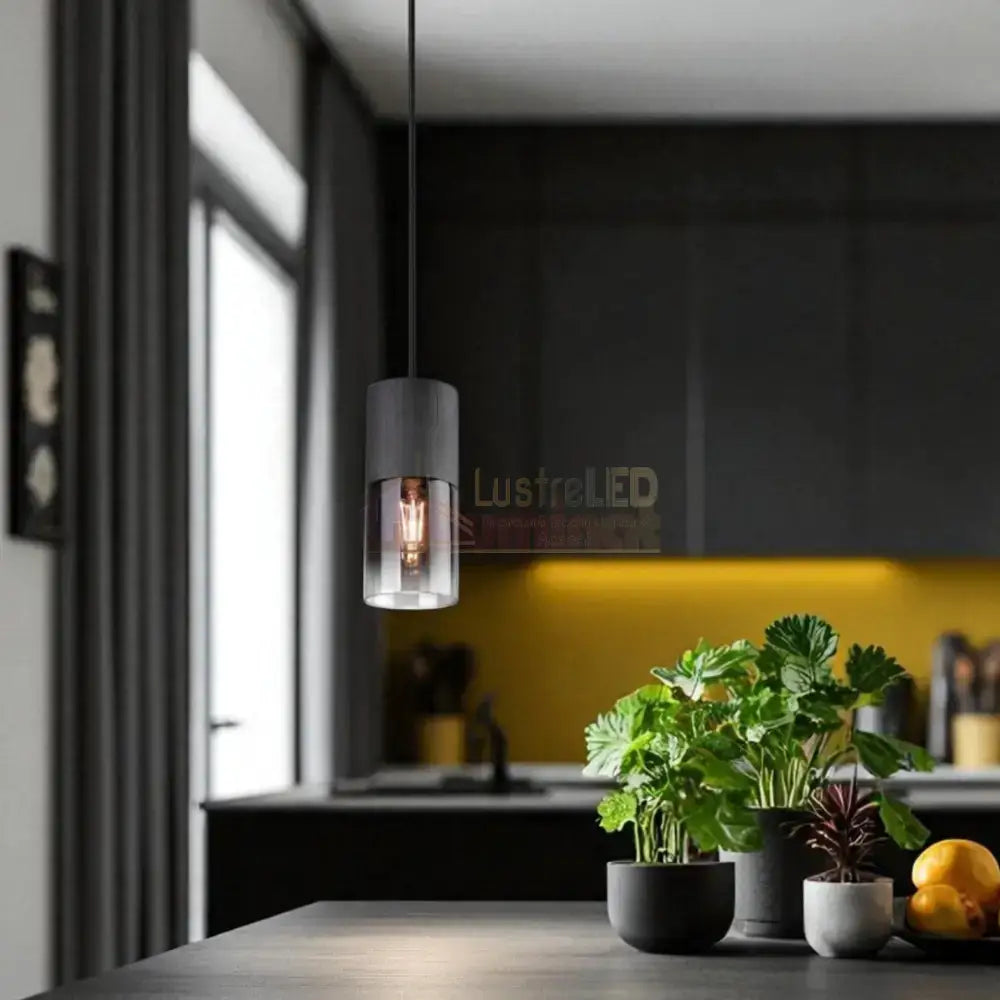 Pendul Fumuriu 1xE27 ROBIN NEAGRA / LUXURY Lighting Fixtures