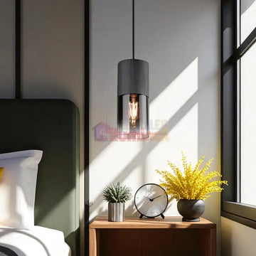 Pendul Fumuriu 1xE27 ROBIN lustreled.ro