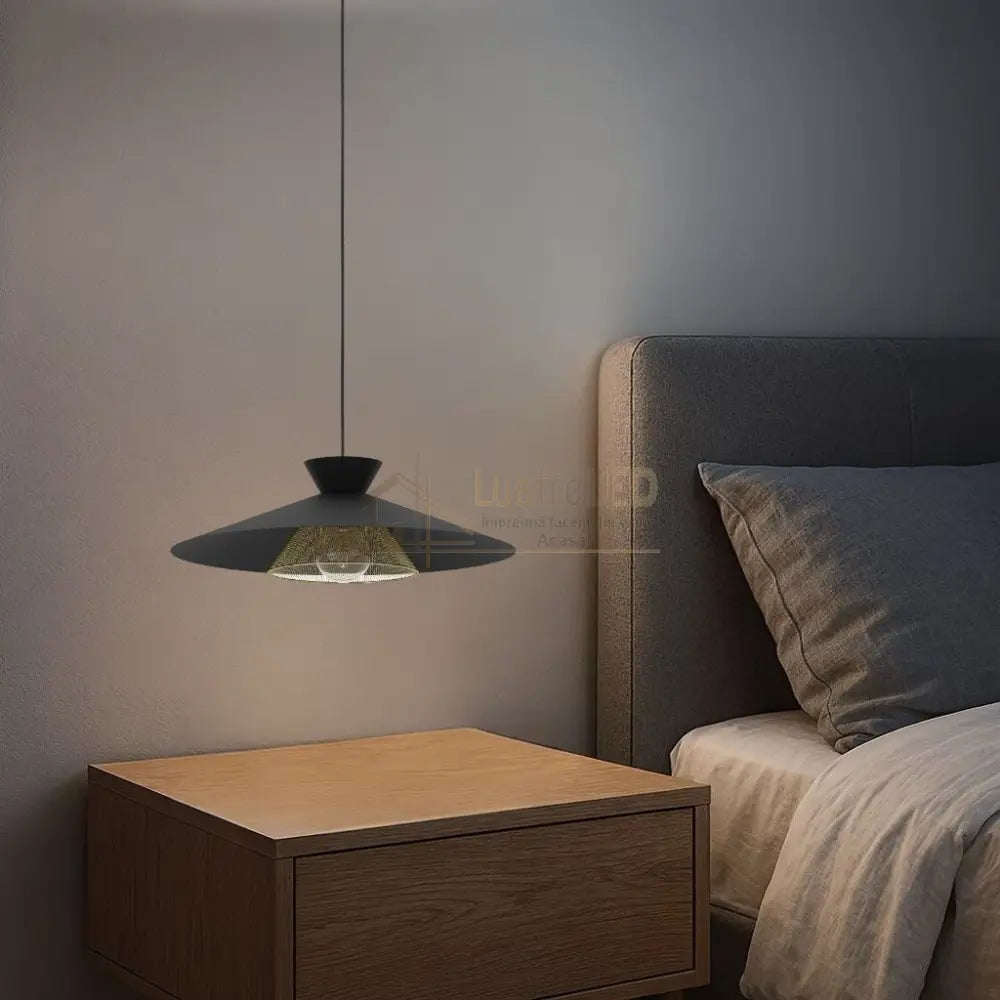 Pendul GRIZEDALE Black 110CM Eglo NEAGRA / SUSPENDATE Lighting Fixtures