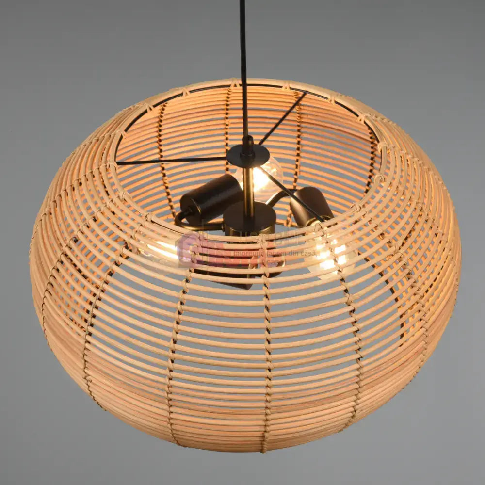 Pendul INGA Wood 3xE27 lustreled.ro