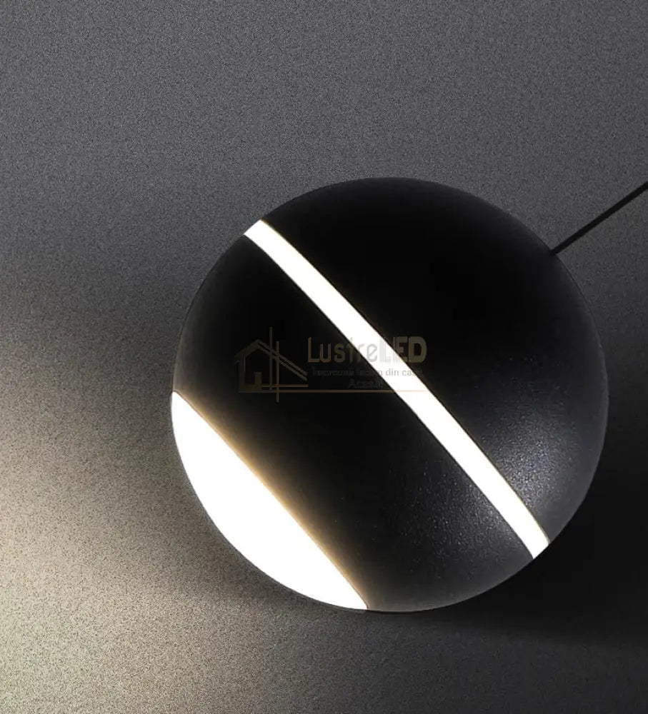 Pendul LED 12W S10 Black Reglabil Pull UP/DOWN lustreled.ro