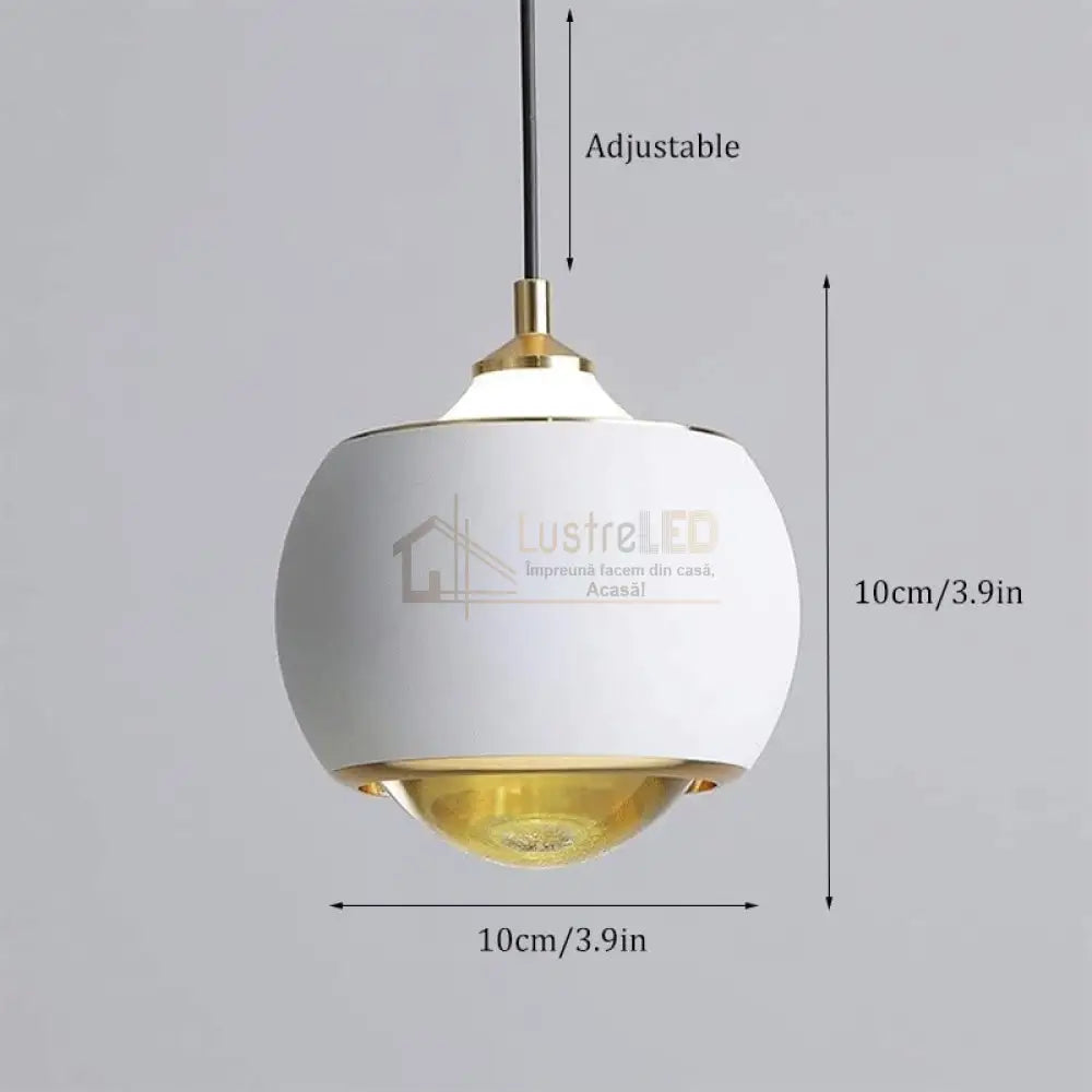Pendul LED 12W Z2 Alb Reglabil Pull UP/DOWN lustreled.ro