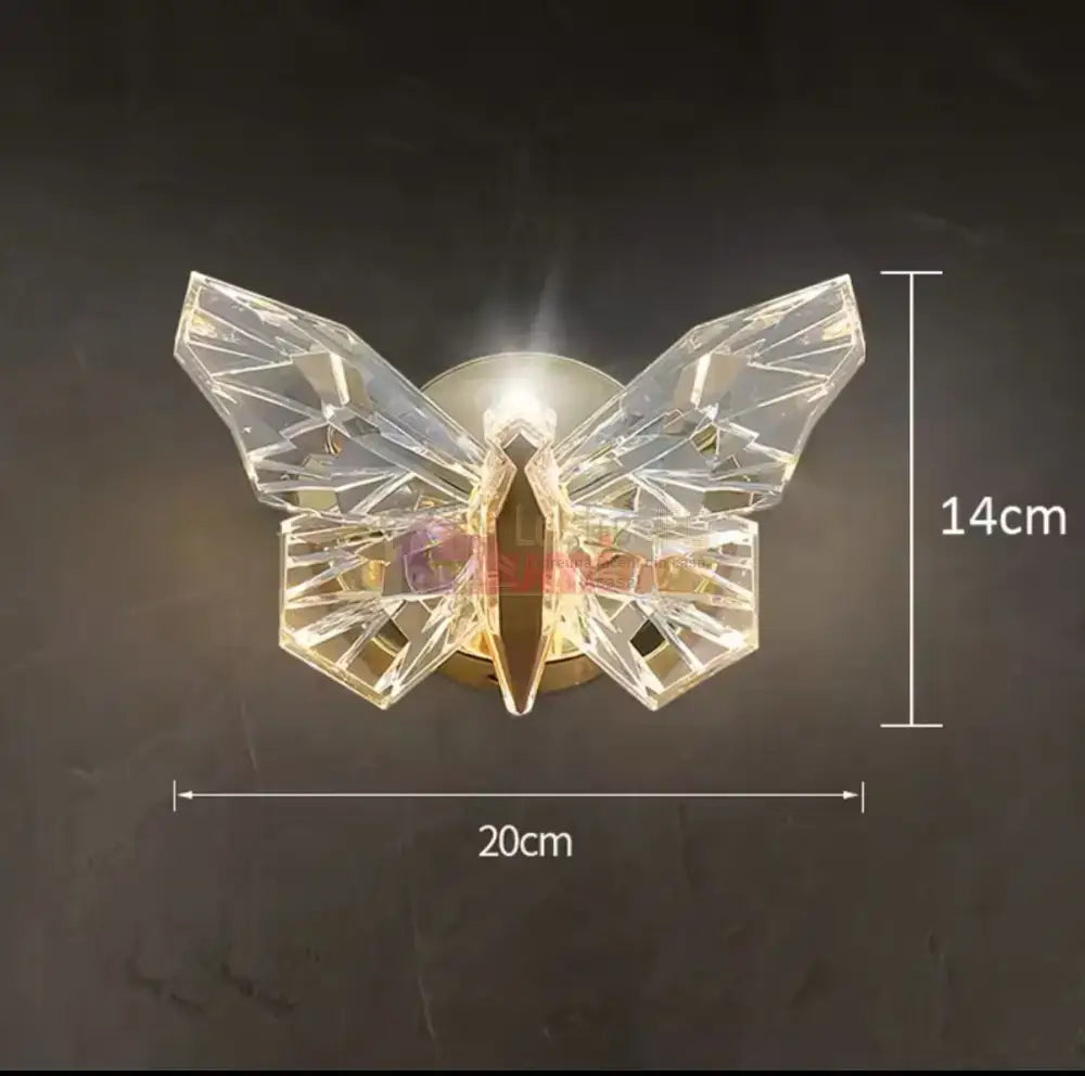 Pendul LED Gold Butterfly 12W lustreled.ro
