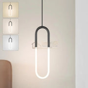 Pendul LED HALO Black Echivalent 140W MINIMALIST DESIGN / NEAGRA led ceiling light