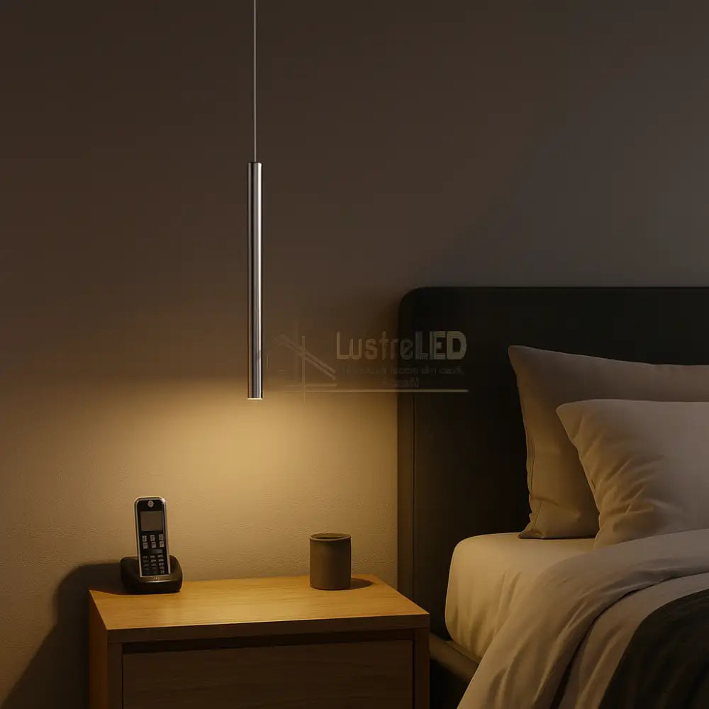 Pendul LED LOYA Chrome UltraSlim Premium lustreled.ro