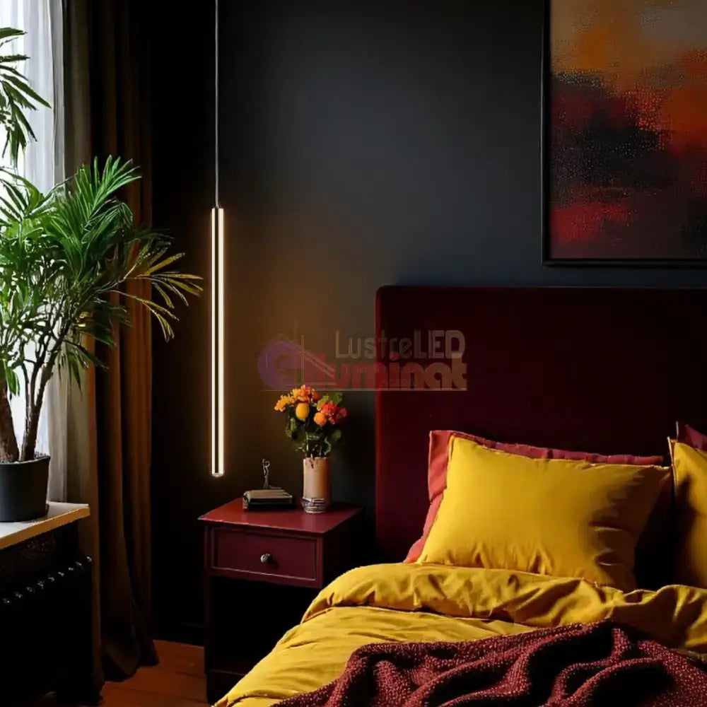 Pendul LED LOYA Gold UltraSlim Premium lustreled.ro