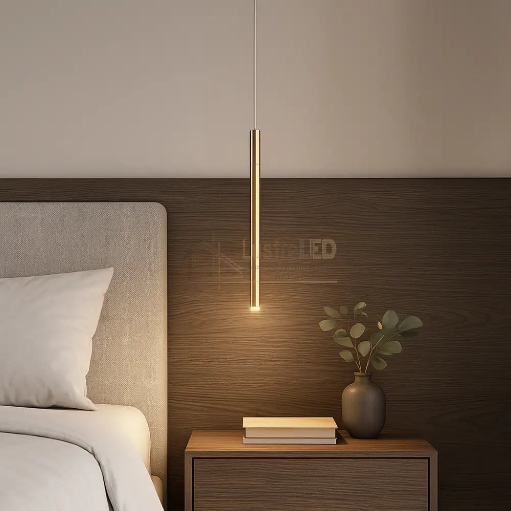 Pendul LED LOYA Gold UltraSlim Premium lustreled.ro