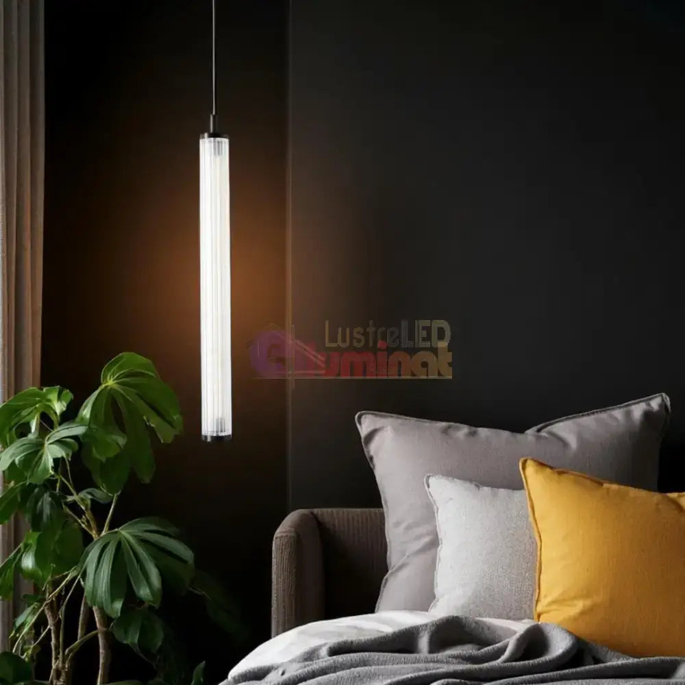 Pendul LED Luxury Black COMO 241cm lustreled.ro