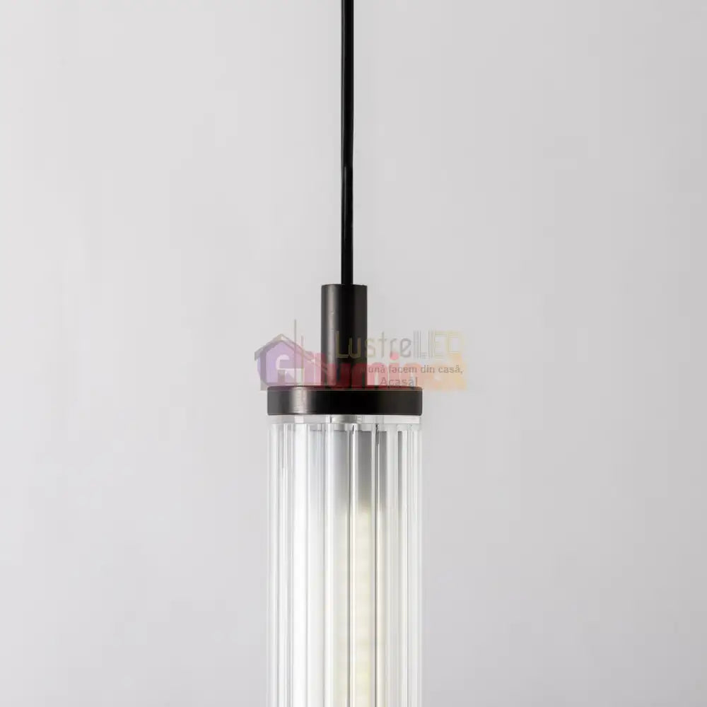 Pendul LED Luxury Black COMO 241cm lustreled.ro
