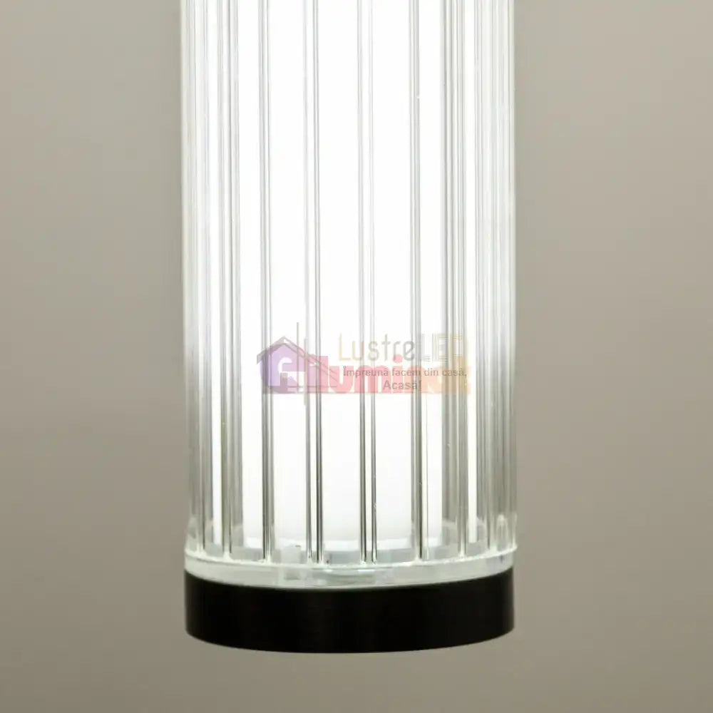 Pendul LED Luxury Black COMO 241cm lustreled.ro