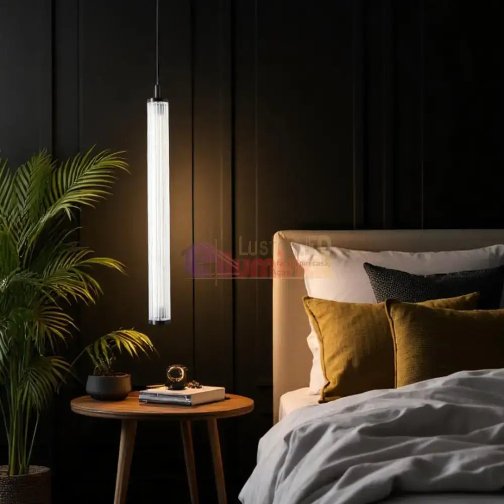 Pendul LED Luxury Black COMO 241cm lustreled.ro
