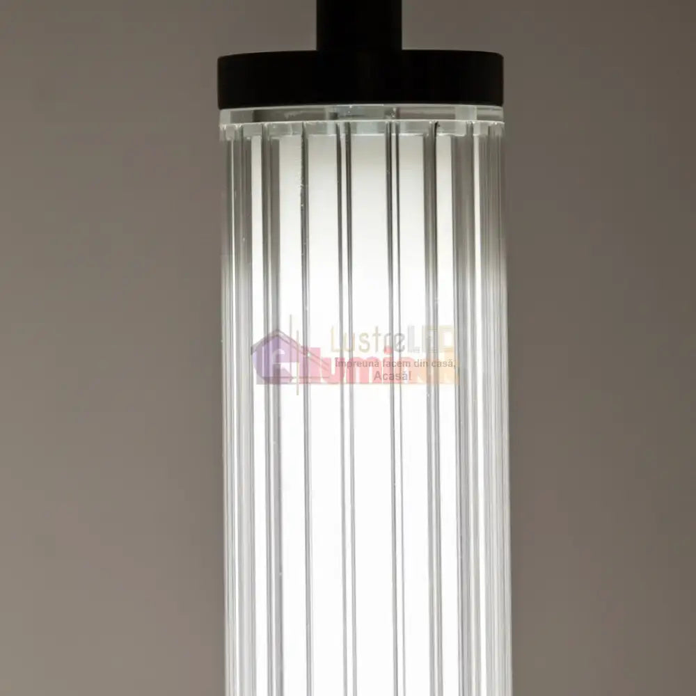 Pendul LED Luxury Black COMO 241cm lustreled.ro