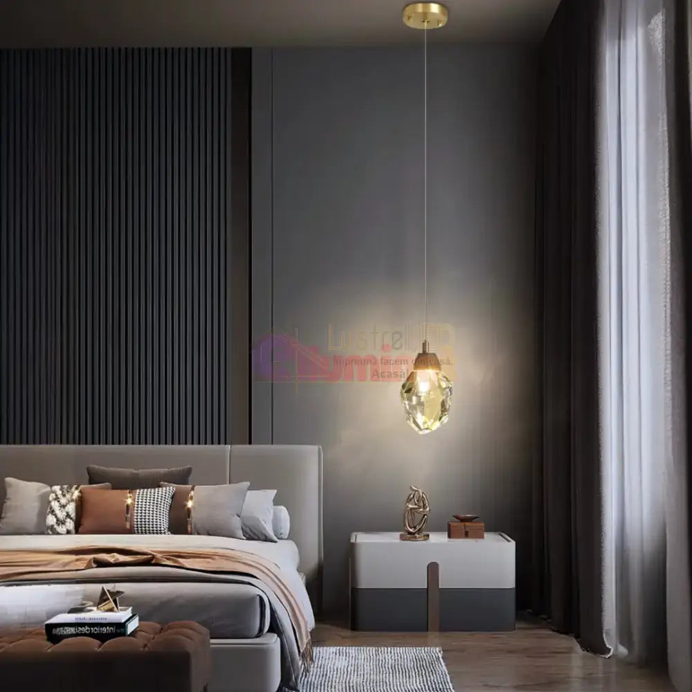 Pendul LED Cristal Drops lustreled.ro